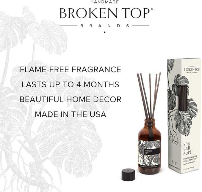 BROKEN TOP Natural Reed Diffuser Set (Sea Salt Surf)