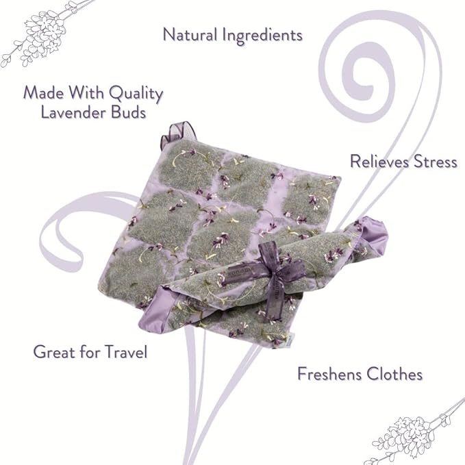 Sonoma Lavender Dried Lavender Sachet Liner for Drawers and Closets, Natural Air Freshener for Home, Suit Case, Bag, Room, and Closet