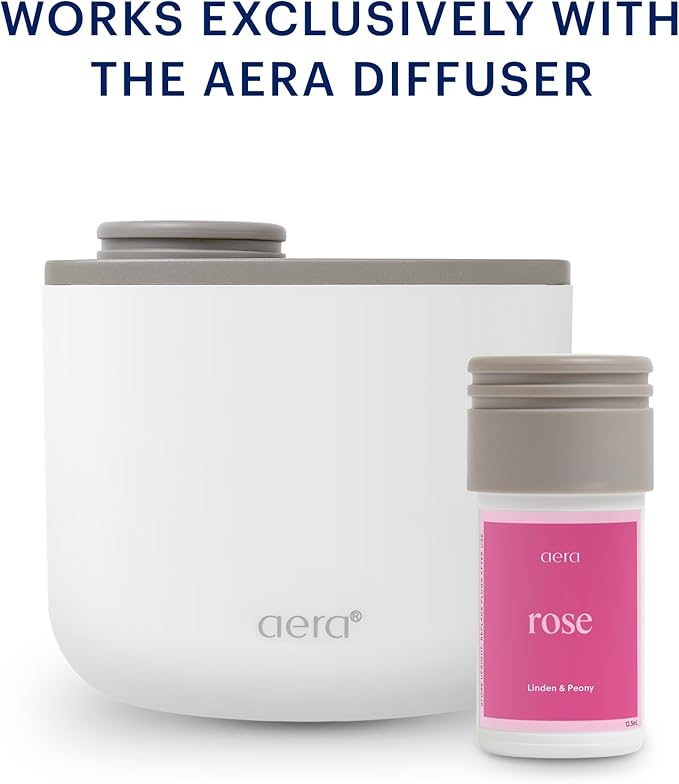 Aera Mini Rose - Essential Oil for Home - Fresh and Sensuous Fragrance - Notes of Himalayan Rose, Linden and Peony - Scent Refill - Capsule Size Works with Mini Diffuser
