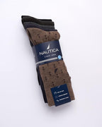 Nautica Mens Dress Socks - 5 Pack Breathable Comfort Stretch Crew-Length Work Socks for Men for Business Formal Wear (6-12.5)
