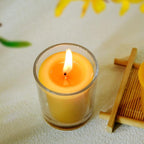 Beeswax Votive Candles Bulk-Pack of 10,Pure Natural Beeswax,Handmade Candles Gift Set for Holiday, Wedding,Party