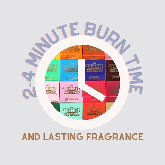 Incense Matches - 15-Pack Variety - Eliminate Odors and Refresh The Air Anywhere!