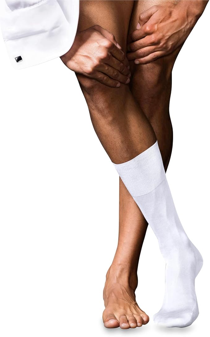 FALKE Men's No. 9 Egyptian Cotton Luxury Dress Socks, 1 Pair