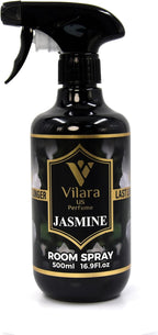 Room Spray Air Freshener Odor Eliminator Spray for Home, Bathroom & Office Long Lasting Floral Mist Deodorizer, Non Toxic Natural Air Spray for Bedding, Fabric & Furniture, 500 ml,16.9 fl oz (Jasmine)