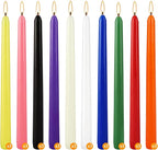 30 Pack 10 inch Assorted Color Spell Taper Candles –Unscented Dripless,Taper Candles for Rituals, Prayer, Birthdays, Meditation, Altar, Spells, Chime Candles - Ideal for Witches-10 Colours.
