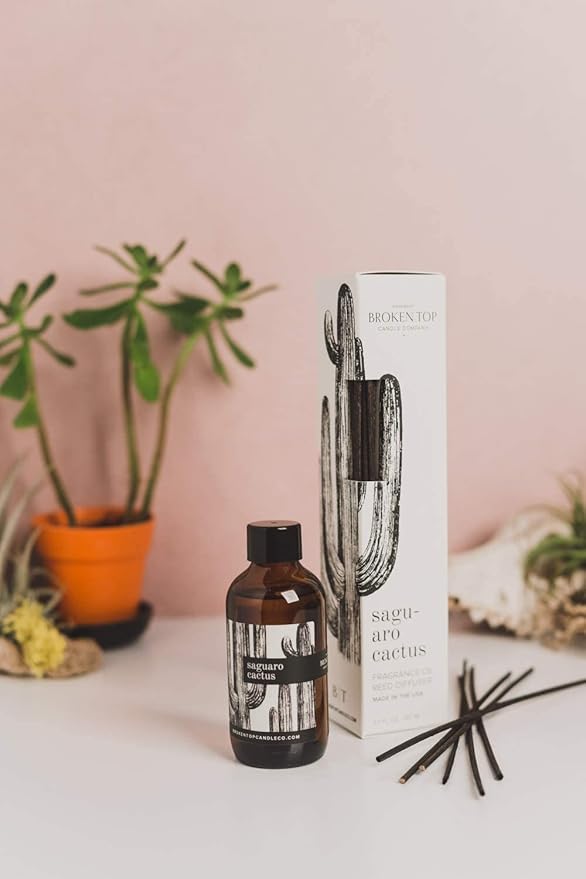 BROKEN TOP Natural Reed Diffuser Set (Saguaro Cactus)