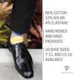 Pierre Henry Over the Calf Socks for Men (3 pairs) | Cotton Over the Calf Dress Socks | Long Socks Designed to Stay up 12+ hr