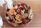 Qingbei Rina Fall Potpourri Bags,Cinnamon Scented Potpourri Bowl Fillers,Orange Thanksgiving Decorative Dried Flowers,Home Fragrance,Autumn Harvest Framhouse Vase Filler,20 oz
