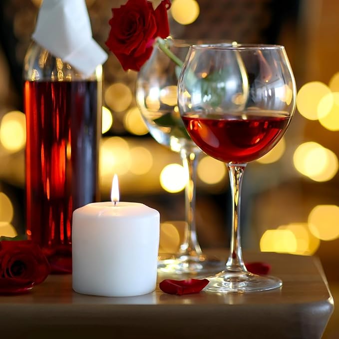 9 Packs White Votive Candles, Unscented Small 1.5 Inch Diameter Votives for Wedding, Holiday Party, Home (8 Hour), 1.5" D x 1.25" H