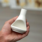 Ceramic Chiminea Palo Santo Holder and Burner - Modern Medieval Incense Candle and Matchstick Mini Chiminea for Wood Sticks and Bulk Incense with Ash Catcher - Zen-Inspired Home Decor Gift