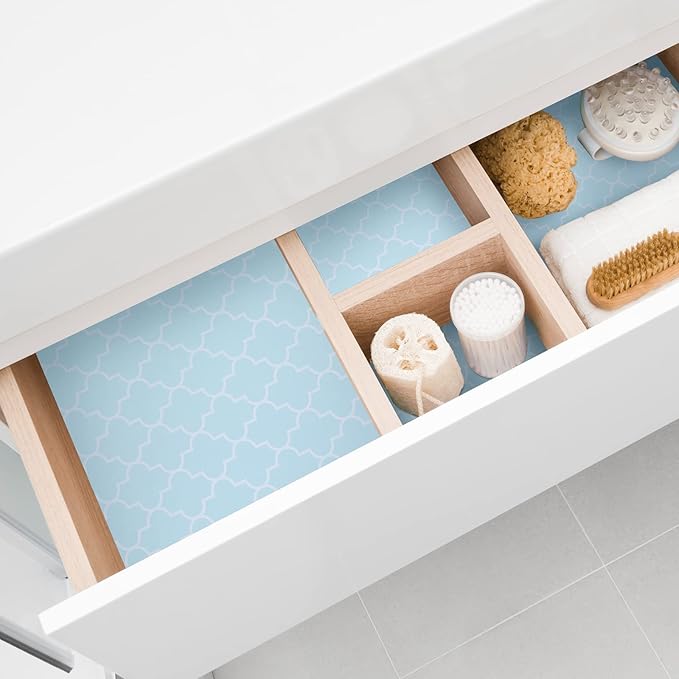 10 Sheets Drawer Liners for Dresser Scented Drawer Liners Non Adhesive Scented Paper for Fragrant Home Shelf Closet(Lavender,Simple Pattern)