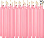 Set of 40 Pink Candles – Premium Mini Taper Candles for Valentine's Day,Wedding,Rituals, Prayer, Birthdays, Meditation, Altar -0.5X4 Inch Tall, Unscented (Pink)