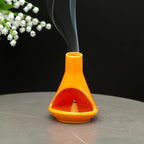 Handmade Ceramic Chiminea Palo Santo Holder - Modern Medieval Incense Burner and Candlet Holder - Zen Home Decor