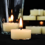 48 Packs Pure Beeswax Tealight Candles Bulk-4 Hour Long Burn Time, Unscented and Smokeless Candles for Home Deco,Wedding (Ivory)