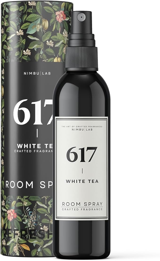 Room Spray 617 White Tea, Air Freshener for Home - Linen Spray - White Tea, Bergamot, Thyme, and Mandarin - Hotel Scent Mist 8oz/237ml