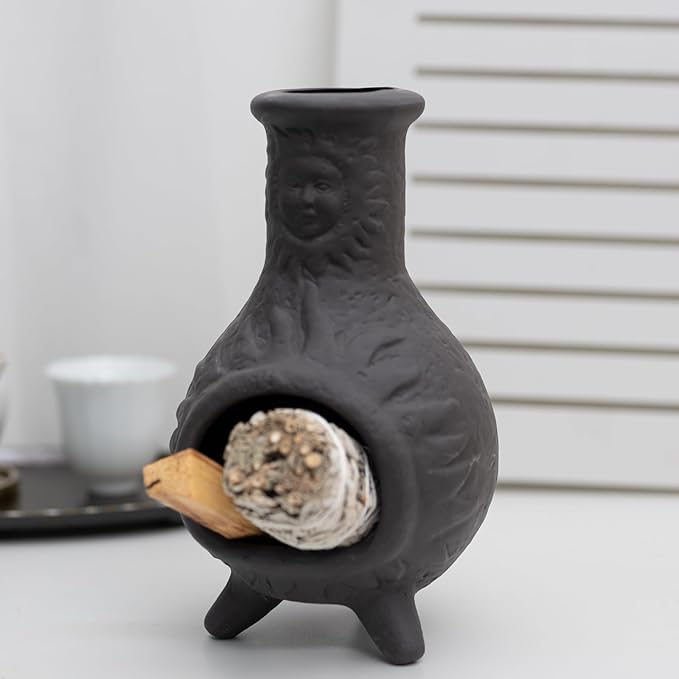 Handmade Palo Santo Holder & Incense Cone Burner-Elegant Sage Smudging Accessory with Capacity for Spiritual Rituals & Energy Cleansing-Thoughtful Gifts for Meditation, Yoga, Aromatherapy