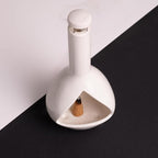Handmade Mini Chiminea Palo Santo Holder - Ceramic Incense Burner for Cone & Stick, Ideal for Meditation, Energy Cleansing, Aromatherapy and Ideal Gift for Home Decor