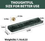 Koville Luxury Natural Indian Marble Incense Holder, Incense Holders for Sticks, Incense Burner Holder, Ideal for Meditation and Relaxing, Easy to Clean(Indian Green)