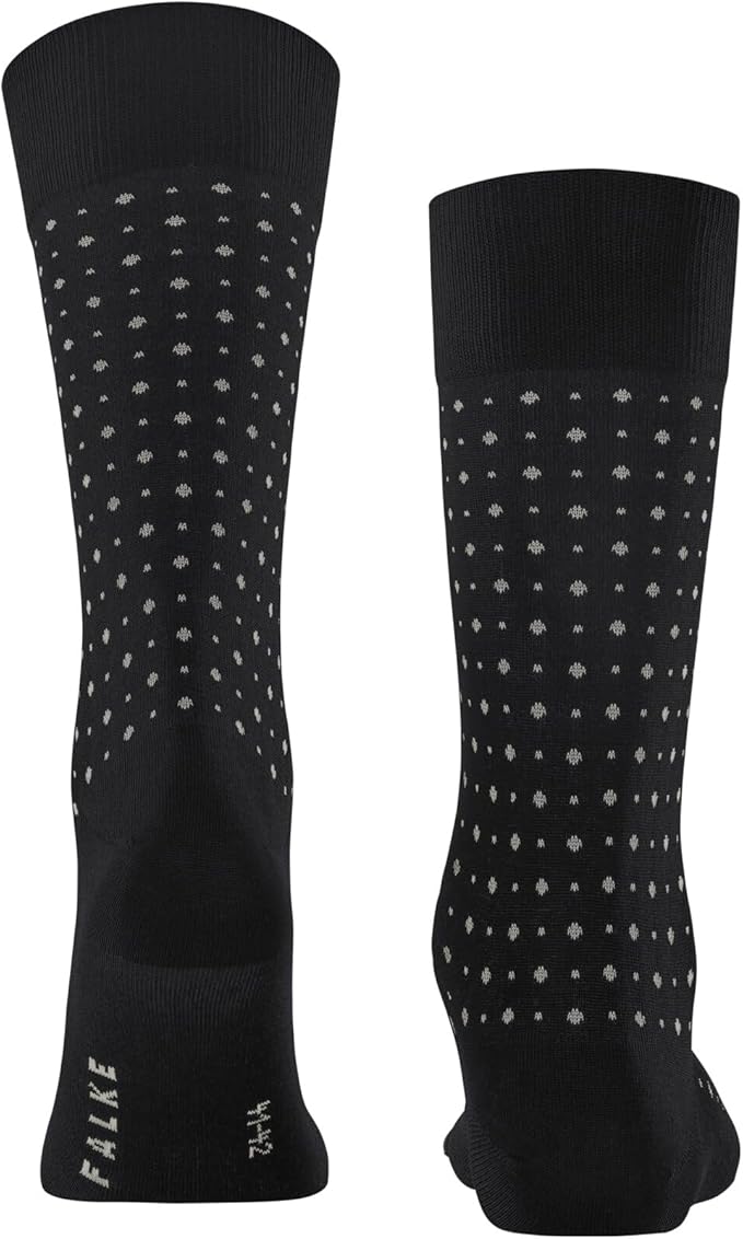 FALKE Men's Tiago Dress Socks, Sustainable Cotton, Crew, 1 Pair