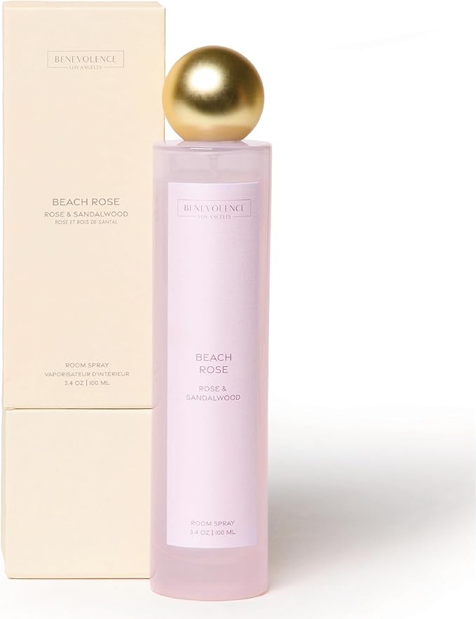Rose & Sandalwood Room Spray - Benevolence LA Air Freshener & Fabric Freshener Spray for Home & Linen