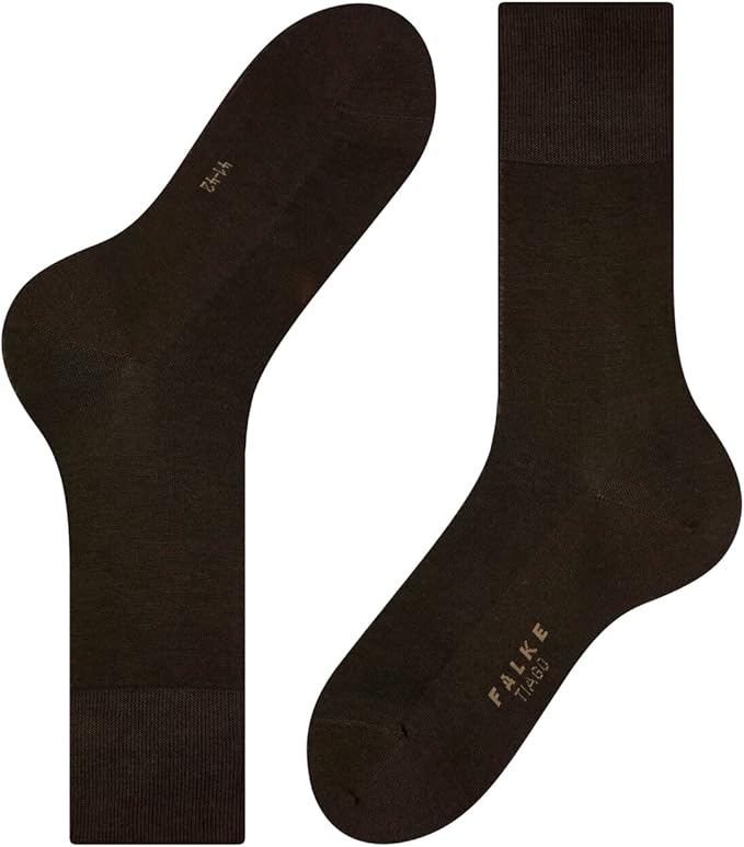 FALKE Men's Tiago Dress Socks, Sustainable Cotton, Crew, 1 Pair