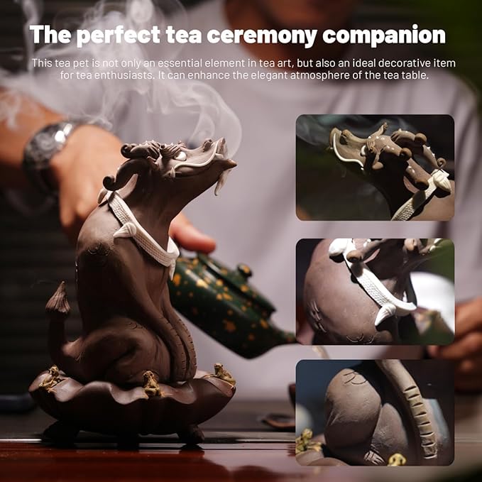 Pakoc This Handcrafted Ceramic Lotus-Patterned backflow Incense Burner is Ideal for Meditative Home Decor. The 5.9-inch Smoke Waterfall Effect is Perfect for a Tea Room or Study.