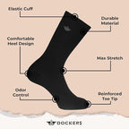 DOCKERS Men's Performance Socks - 3-Pairs and 6-Pairs Athletic and Dress Crew Socks for Men