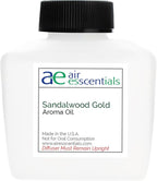 Sandalwood Gold Aroma Oil, Essential Oils Blend for Diffusers & Scent Machines, Sweet Afternoon Tea, Vanilla & Rose, Aromatherapy, Cold Air Diffuser Compatible, 100 mL