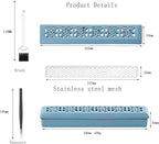 Incense Holder,Ceramic Incense Holder for Sticks with Ash Catcher,Coffin Style Incense Box,Incense Burner for Meditation Yoga Spa Room Decor(Blue)