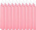 Set of 40 Pink Candles – Premium Mini Taper Candles for Valentine's Day,Wedding,Rituals, Prayer, Birthdays, Meditation, Altar -0.5X4 Inch Tall, Unscented (Pink)