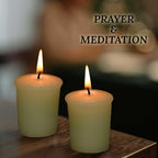 18PCS Beeswax Votive Candles Bulk, Pure Natural Beeswax - 15 Hour Burn Time, Unscented Handmade Candles for Church and Festival Decoration(Ivory)