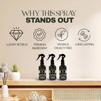 Room Spray Freshener - Long-Lasting Luxury Scents - Room and Linen Spray for Bedding, Sheets, Fabric, Furniture for Aromatherapy - 10.14 fl oz (Jasmine)