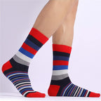 DRASEX Men's Dress Socks Funky Colorful Pattern Cotton Novelty Casual Crew Socks