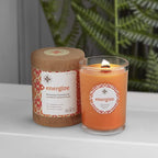 Root Candles Scented Spa Candles Seeking Balance® Handcrafted Wood Wick Aromatherapy Candle, 6.5-Ounce, Energize: Rosemary Eucalyptus