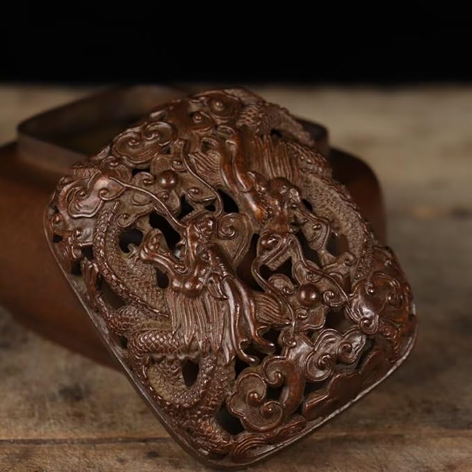 Brass Incense Burner Chinese Traditional Incense Burner Kit Zen Copper Incense Burner Office Home Yoga Room Sandalwood Burner Decoration Censer