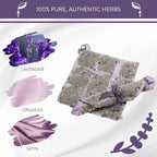 Sonoma Lavender Dried Lavender Sachet Liner for Drawers and Closets, Natural Air Freshener for Home, Suit Case, Bag, Room, and Closet