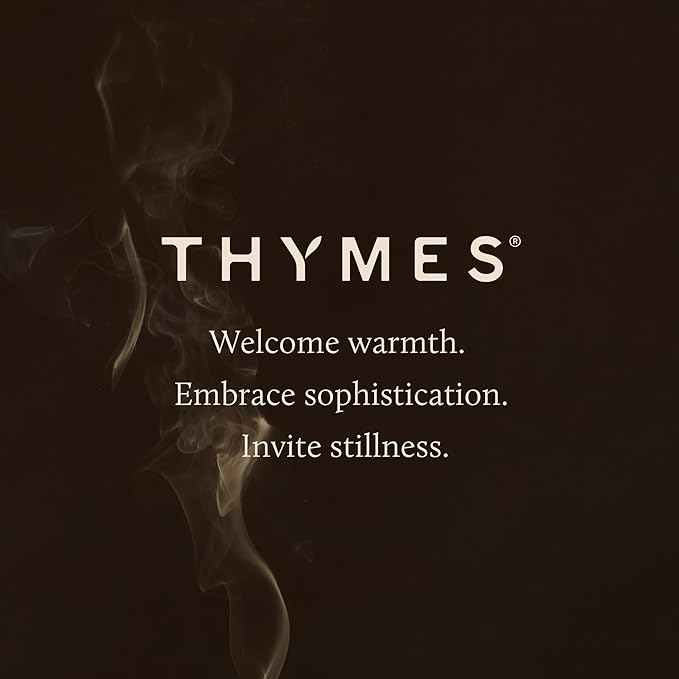 Thymes Noir Woods Scented Candles for Home Decor – Notes of Fresh Evergreen, Smoky Wood & Golden Amber – Luxury Home Fragrance Gifts for Women & Men – Burns Up to 38 Hrs (Large 3 Wick Candle, 18 oz)