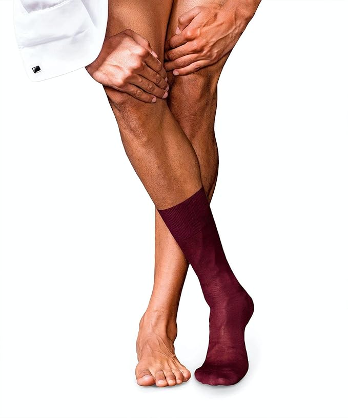 FALKE Men's No. 9 Egyptian Cotton Luxury Dress Socks, 1 Pair