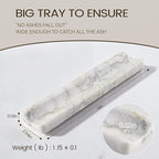 Koville Marble Incense Holder, Incense Holder for Sticks, Incense Sticks Holder Ash Catcher for Meditation Yoga SPA, Natural Stone Incense Burner, Home Table Decor (Bianco Palomino)