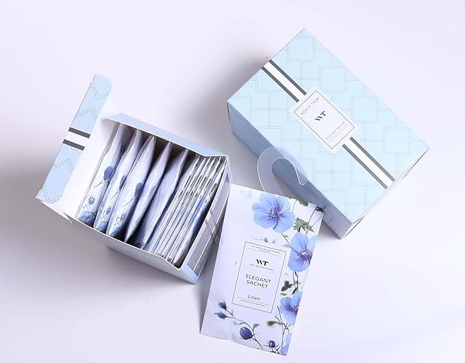 WEALD TRIBE 12 Packs Large-Bag Eucalyptus & Lavender Scented Sachets for Closet and Drawer Deodorizer Home Fragrance | Air Freshener Long Lasting Large Sachets Bags Hanging