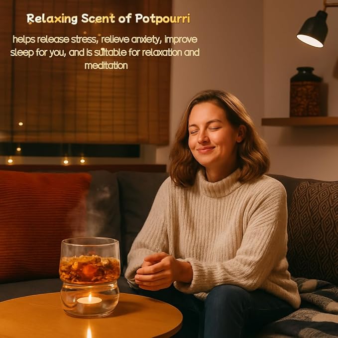 Simmering Potpourri, Potpourri Simmer Pot, All-Natural Handmade Stove Top Rose Lavender Dried Orange Slices Perfect for House Warming Hostess Gift