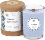 Root Candles Seeking Balance Wood Wick Spa Candle Aromatherapy Candles, 6.5-Ounce, Renew: Sea Cypress & Cedar Leaf