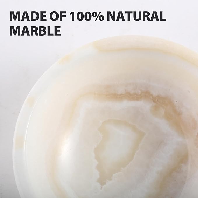 Koville Turkish Natural Marble Incense Holder, Incense Holders for Sticks, Sturdy Incense Burner Ash Catcher, Ideal for Meditation, Relaxing, Easy to Clean