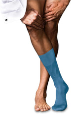 FALKE Men's No. 9 Egyptian Cotton Luxury Dress Socks, 1 Pair