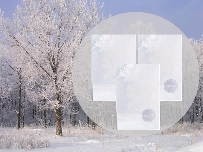 Floral Simplicity Frost Scented Sachets Pack of 3, Fall & Winter - Long-Lasting Scented Bags, Home Fragrance & Deodorizer, Air Freshener & Deodorizer for Closet, Room, or Cars, Made in USA