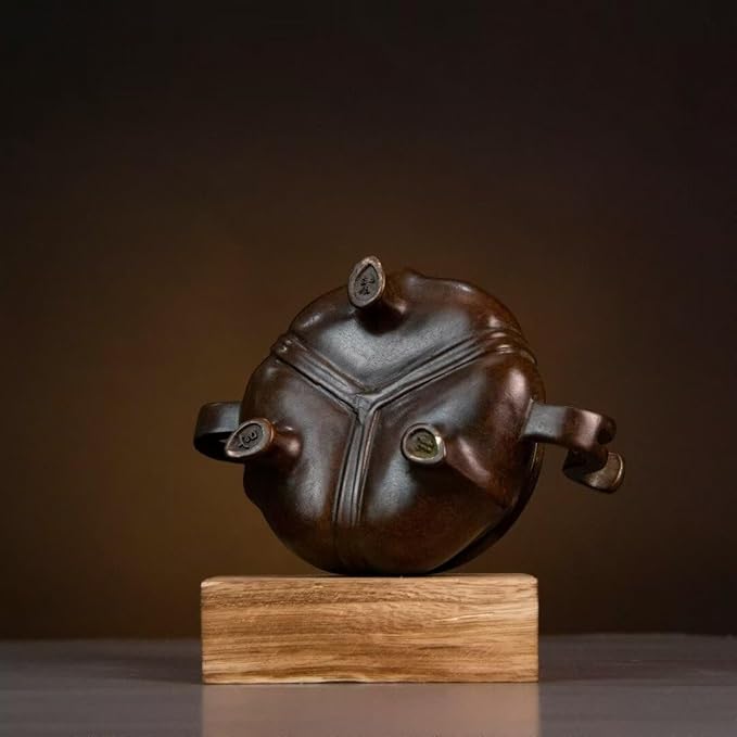 Copper Incense Burner Chinese Brass Incense Burner Kit Traditional Zen Incense Burner Antique Style Office Yoga Home Decor 5.7 * 3.9 * 3.7IN 2.7LB