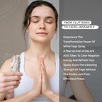 Sacred Element's White Sage Room Spray | Natural Purifying Mist for Energy Clearing, Negativity Release, Spiritual Balance & Aromatherapy | 3.38 Fl Oz / 100ml Non-Toxic Air Freshener