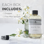 Aroma Country White Tea Diffuser Oil - Luxury Essential Oils for Diffuser Refill & Air Freshener Room Spray, Long-Lasting, Natural Home Fragrance and Hotel Scent for Diffusers & Machines (8.5 Fl Oz)