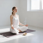 WORHE Travertine Incense Holder, Natural Marble Incense Holder for Sticks with 9 Incense Holes, Handmade Incense Stick Burner Reflux Burner Ideal for Meditation Yoga Spa Room Decor Beige (WH085)