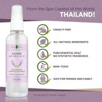 Lavender Linen and Room Spray, Natural Aromatherapy Sleep Spray for Relaxation and Stress Relief, Lavender Essential Oil for Pillows or Bedding, Odor Eliminator